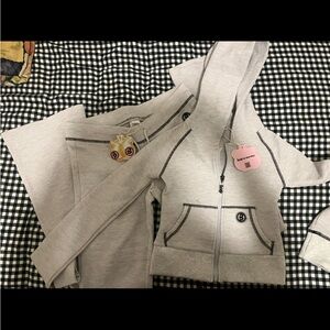 Women's Gray Hoodie Sweater